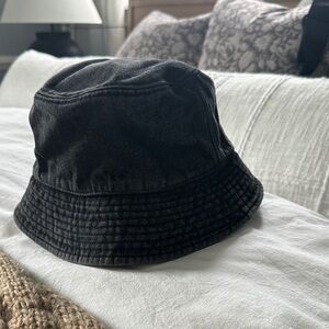 NWT J.Crew Black Denim Bucket Hat